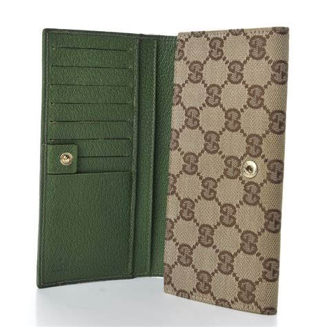 gucci monogram continental wallet